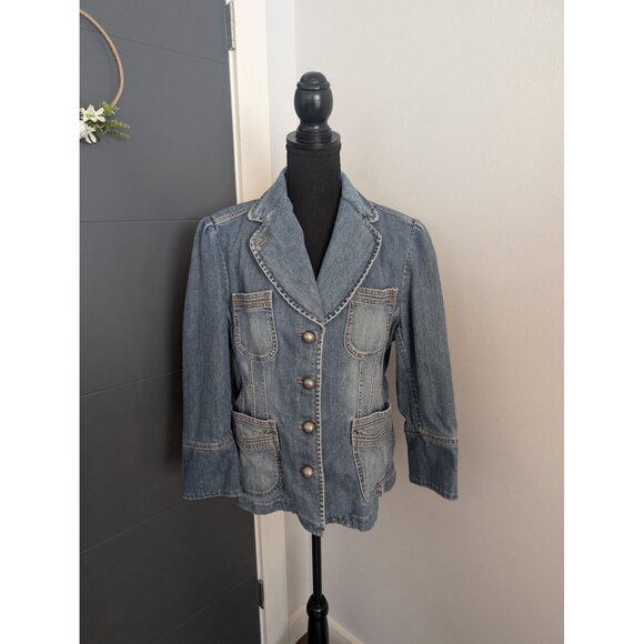 Banana Republic Blue Jean Jacket - Picture 2 of 11